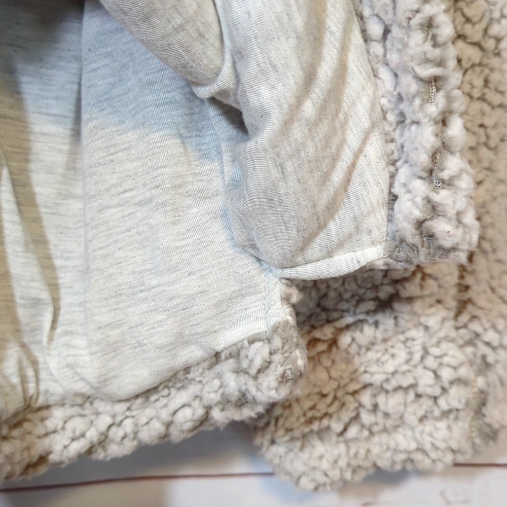 Thread and Supply Wubby Fleece Quarter Zip Soft Fuzzy Faux Fur Cozy Pullover Lar - Picture 15 of 16